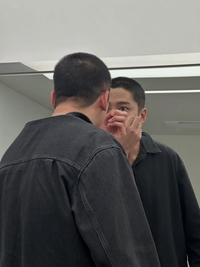 로운 입대 하루 전 짧은 머리 공개…“다녀올게요”