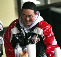 ‘웃음 짓는’ LG 트윈스 구광모 구단주, 한국시리즈 1차전에서 승리했어요! [포토]