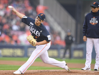 [포토] 9회 마운드 오른 김서현