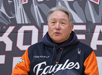 [포토]한국시리즈 1차전 앞둔 한화 김경문 감독