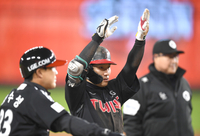 [포토] 신민재 ‘동점이다’