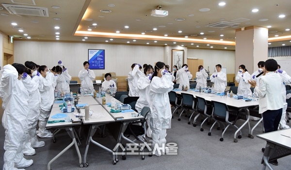 화순전남대병원, 감염병 대응 모의도상 훈련 실시