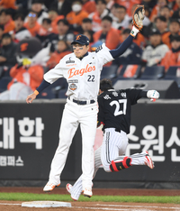 [포토] 채은성 ‘이게 아닌데’