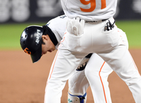 [포토]한화 문현빈의 포효