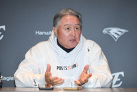 [포토] 김경문 감독 ‘어제의 기운을 이어가겠다’