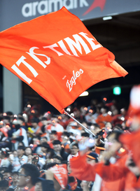 [포토]한국시리즈 4차전 치르는 한화, IT IS TIME