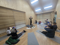 평창군 치매안심센터「평창치유의숲」에서 야외 치유프로그램 운영