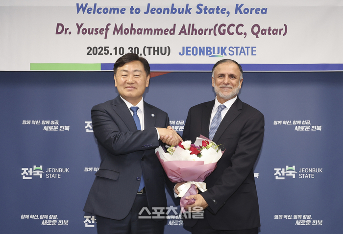 김관영 도지사, 카타르 글로벌탄소위원회의장과 면담...탄소중립 및 지속가능 인프라 구축 방안 논의