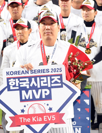 [포토]한국시리즈 MVP로 선정된 LG 김현수