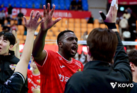 호흡 맞아가는 외인 베논+장지원 합류로 리시브 보강…3패 뒤 ‘첫 승’ 한국전력, 완전체 본격 시동