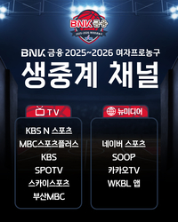 2025-2026 여자프로농구 중계 채널 확정…SPOTV 7시즌 만에 재합류