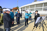 이병선 시장, 속초종합경기장 공정·안전 점검