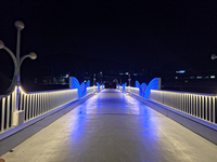 횡성군, 안흥면 시가지 교량(실미교, 인도교) 경관조명 관광명소로 탈바꿈