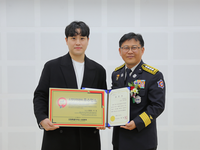 [강원소방]양구, 소방의 날 맞아 안전관리 우수 다중이용업소 ‘배꼽제빵소’ 표창