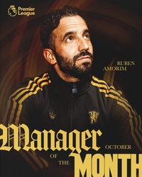 ‘경질’ 위기 딛고 이런 ‘반전’이…맨유 아모림 감독, EPL 10월 이달의 감독상 “팀을 위한 상”