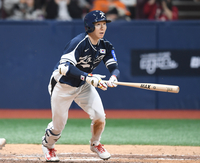 [포토] 박성한 ‘빗맞았어’