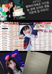 BJ 과즙세연, 생일에 3000만원?…별풍선 50만개 ‘폭풍 축하’