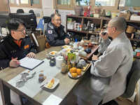 [강원소방]횡성, 전통사찰 ‘봉복사’ 산림화재 취약지역 현장점검