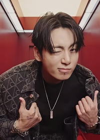 BTS 정국 ‘살인윙크’…캘빈클라인 엘리베이터 영상 1000만 찍었다