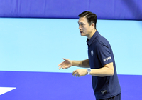 [포토]선수들 독려하는 삼성화재 김상우 감독