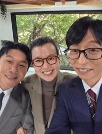 ‘암투병’ 박미선, 나갈까 말까 고민→가발까지…유재석과 인증샷