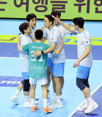 [포토]대한항공, 삼성화재 잡고 4연승 질주