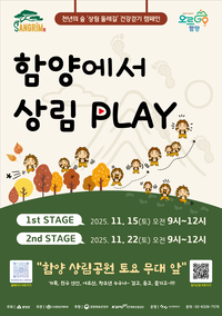 천년의 숲, 걷기와 문화가 만나다…‘함양에서 상림플레이’ 11월 개막