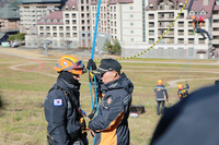 [강원소방]119환동해특수대응단, 스키장 리프트 사고 대응 특별구조훈련
