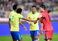 홍명보호 5개월 만의 포백으로 변화…이재성 중앙 시프트+희찬-흥민-강인 스리톱 구축[한국-볼리비아]