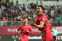 ‘인간 승리’ 조규성, 1년 8개월 만의 A매치 복귀전서 감동의 득점포…월드컵 스타가 돌아왔다[한국-볼리비아]