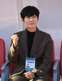 [포토] 파이팅 외치는 서울시청 유영실 감독