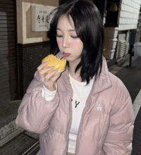 카리나의 호빵 먹방, 귀여운 광고 한편 ‘뚝딱’ [★SNS]