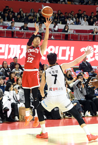 [포토]SK 오재현, 또 3점!