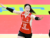 여전히 어깨에 테이핑 칭칭 감은 고예림, 본격 득점 가담…잘나가는 페퍼의 새 긍정 요소