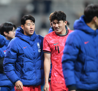 [포토] 손흥민-김민재 ‘아쉬움이 남아’