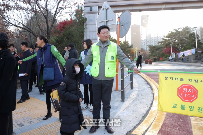 이상일“교동초 학생들의 통학 안전 개선책 마련하겠다”