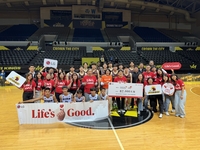 창원LG, LG전자 대만과 EASL 대만 원정경기에서 기부행사 진행