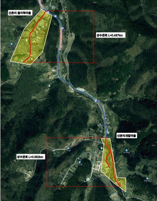 원주시상하수도사업소, 판부면 신촌리 소규모수도시설 개량공사 완료