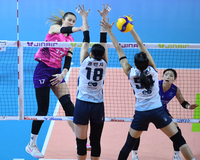 [포토] 레베카 ‘블로킹 뚫었어’