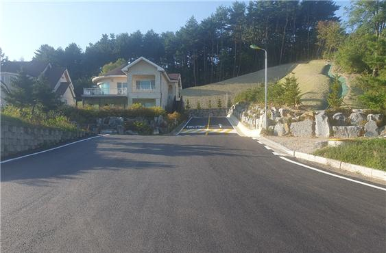 평창군, 대관령면 수하리 옹벽 붕괴위험시설 보수공사 완료