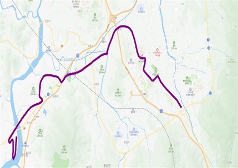 ‘문막지역 산업단지 상생 통근버스’ 노선 변경(야간) 사진|원주시청