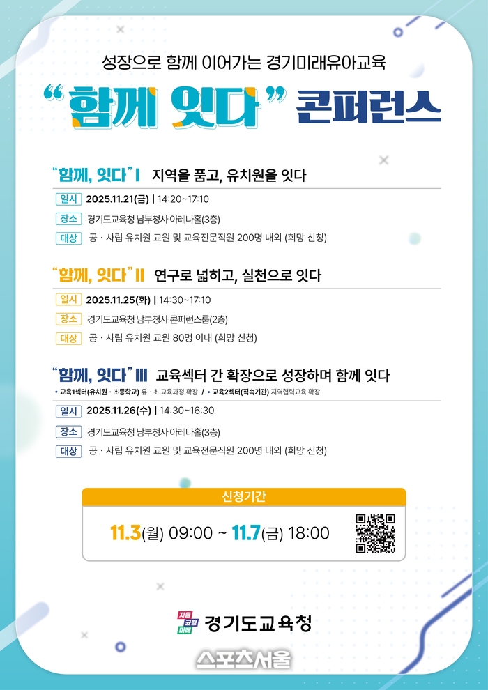 경기도교육청,미래 유아교육 콘퍼런스 ‘함께, 잇다’ 진행