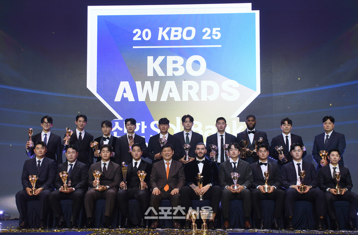 [포토] KBO 시상식 영광의 수상자들
