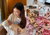 이시영 “딸 옷은 이렇게 예뻐”…엄마 미소 가득