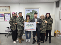 평창군 여성 예비군 1소대, 보훈유공자 가정 등에 사랑의 손만두 전달