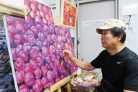 극사실주의 화풍의 구상화, 자연 예찬 밀도 높은 서정성 주목