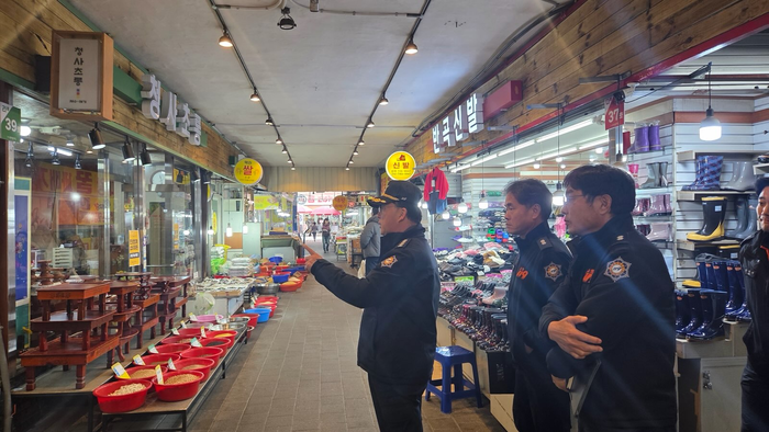 [강원소방]원주, 전통시장 방문 화재취약요인 점검