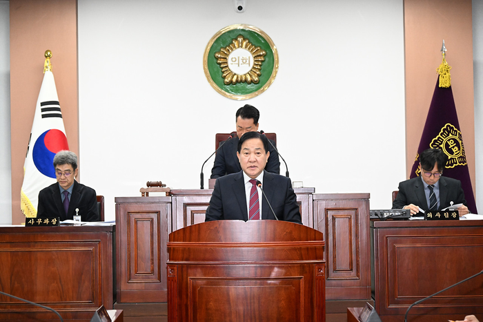 심재국 평창군수, 시정연설로 내년 군정 방향 제시