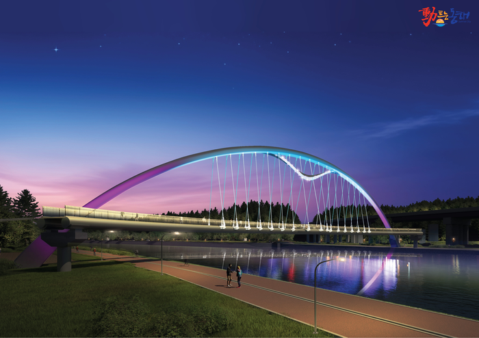 ‘전천 지방하천 정비사업’ 조감도. 사진동해시청