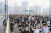 [포토] 스포츠서울 하프 마라톤, 마포대교 건너는 러너들